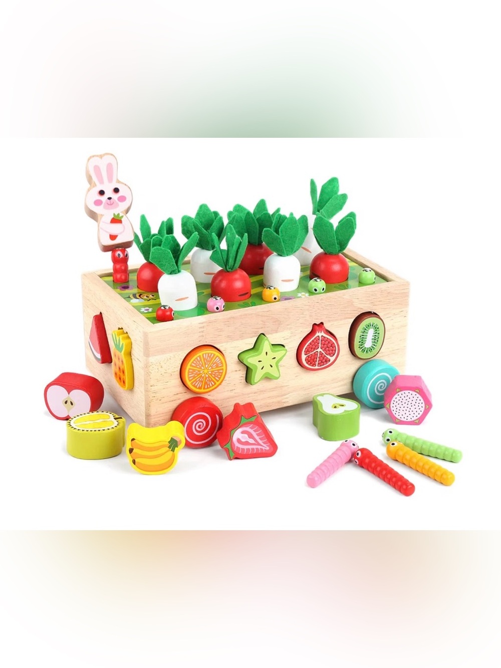 Montessori Wooden Garden Pop-Up Toy